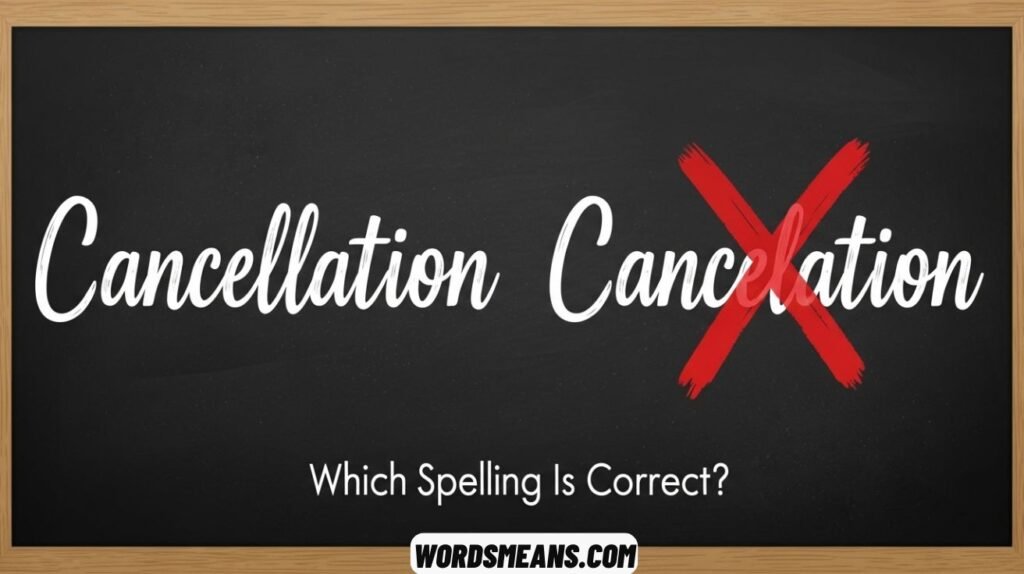 Cancellation vs Cancelation