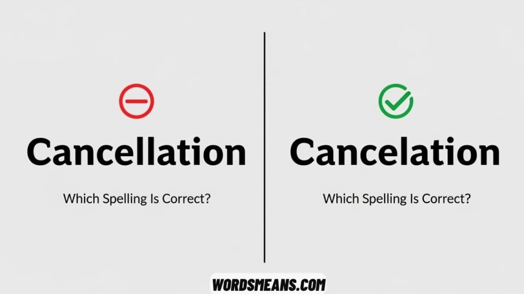 Cancellation vs Cancelation