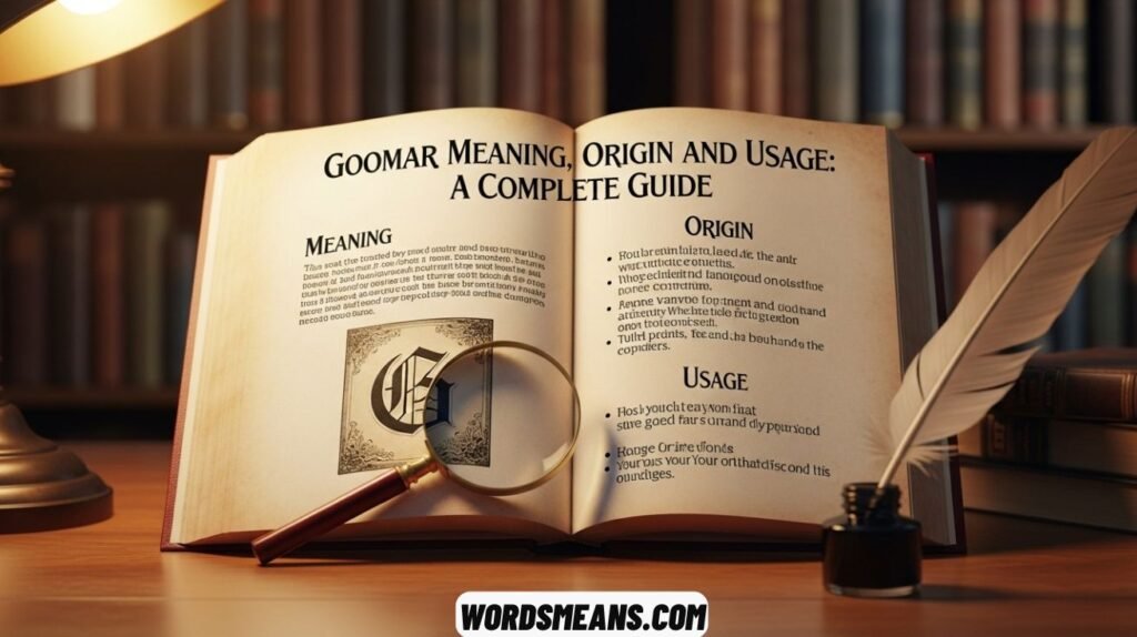 Goomar Meaning