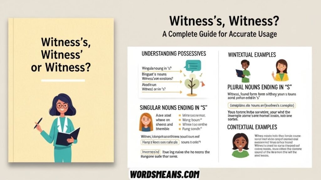 Is it Witness’ or Witness’s or Witness