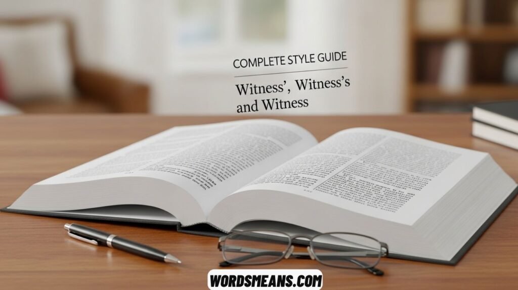 Is it Witness’ or Witness’s or Witness