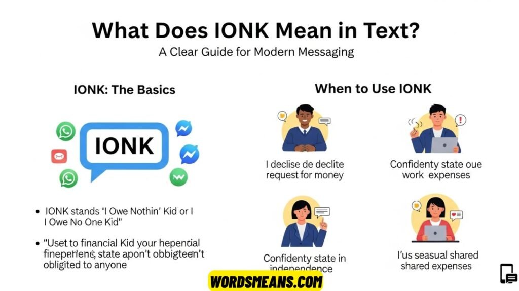 What Does IONK Mean in Text