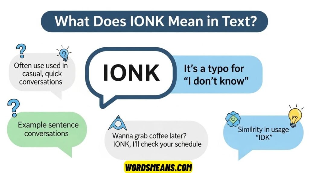 What Does IONK Mean in Text