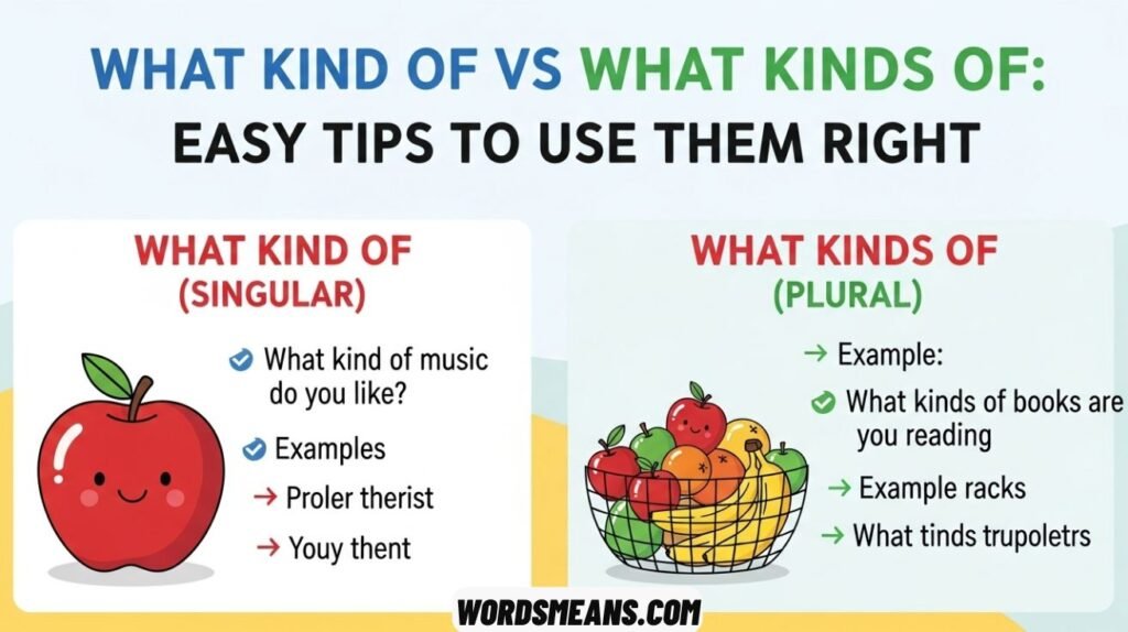 What Kind of Vs What Kinds of