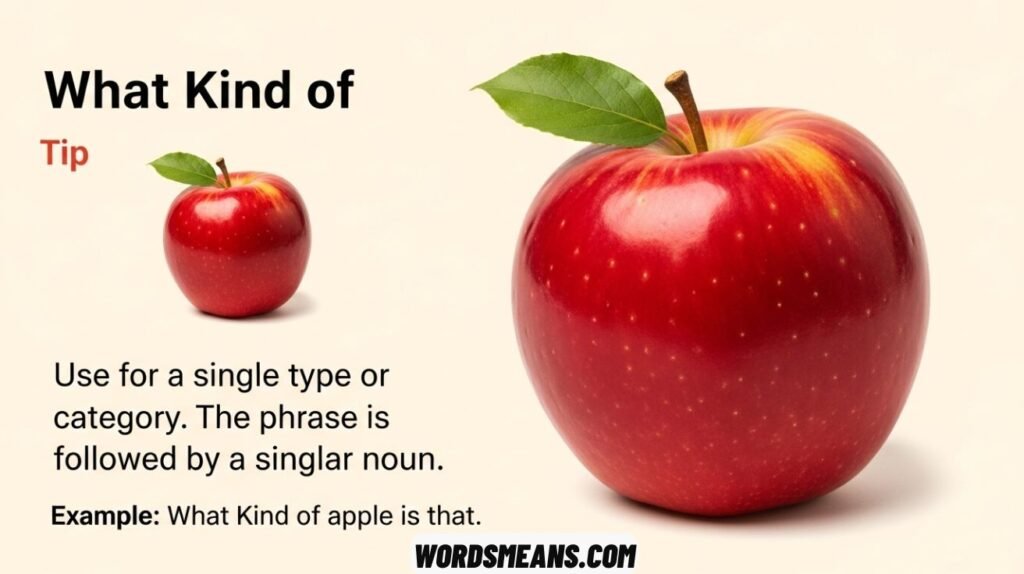 What Kind of Vs What Kinds of