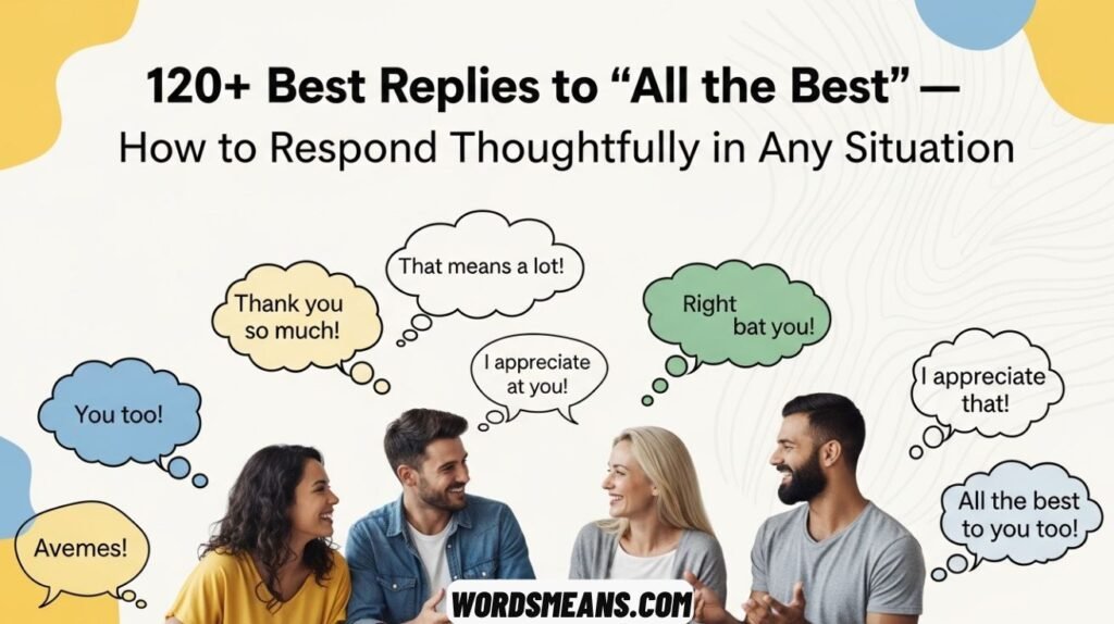 Best Replies to “All the Best