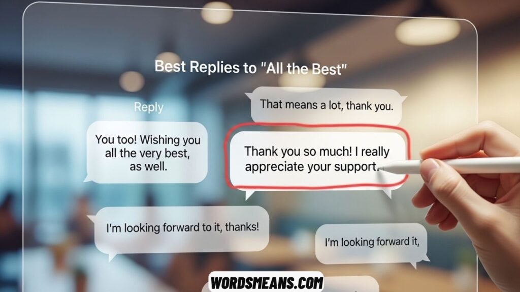 Best Replies to “All the Best