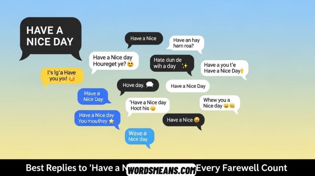 Best Replies to “Have a Nice Day