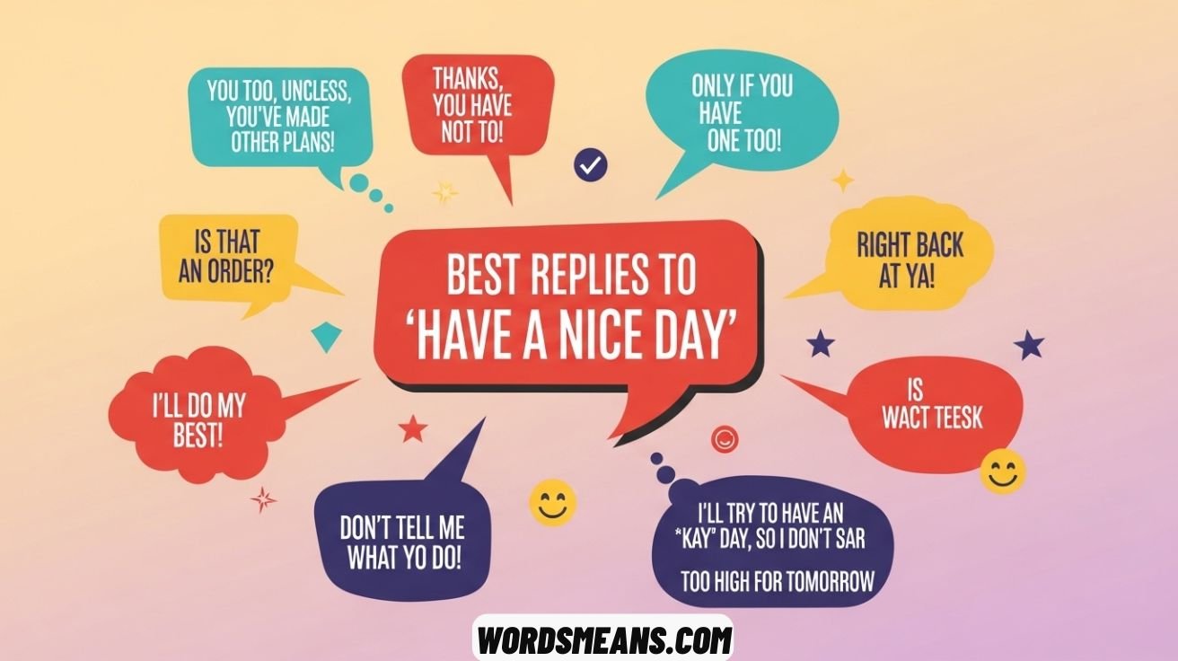 Best Replies to “Have a Nice Day