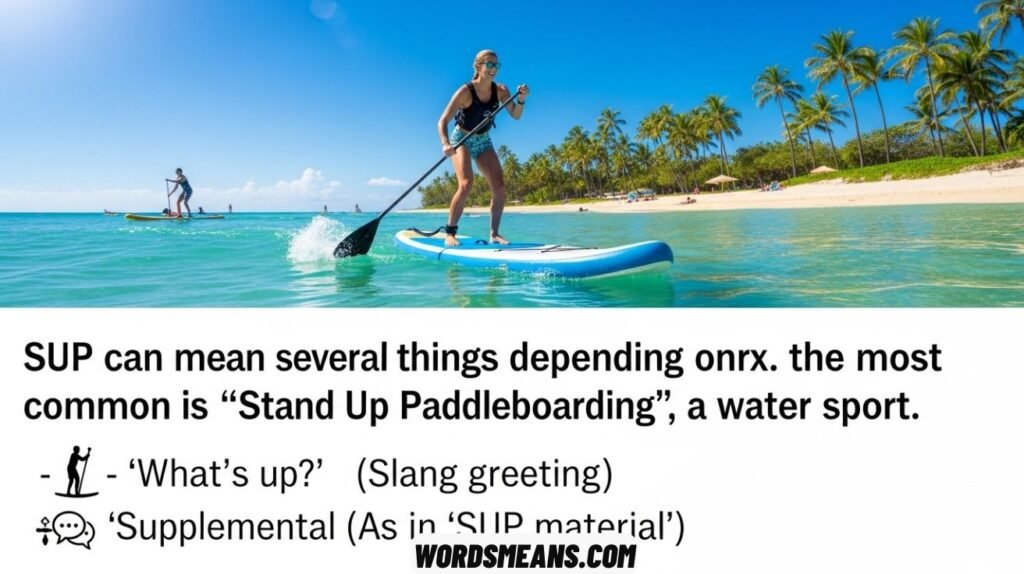 Best Reply to SUP and Its Meaning