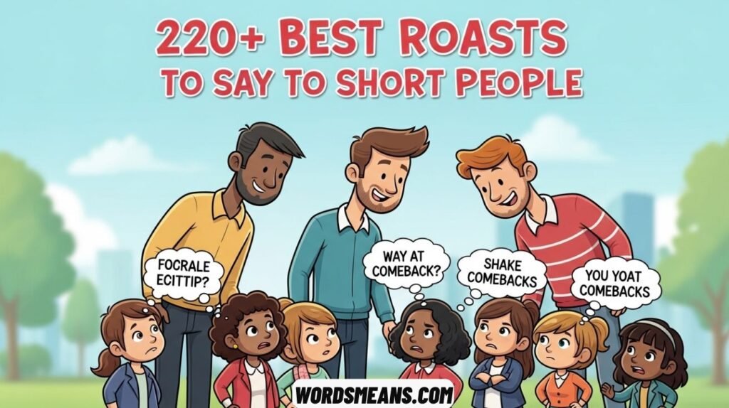 Best Roasts to Say to Short People