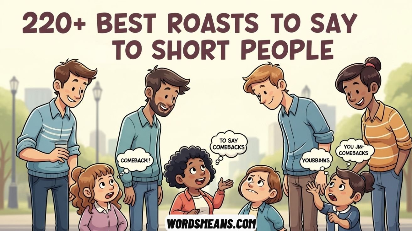Best Roasts to Say to Short People