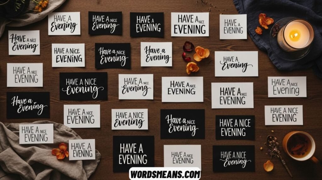 Best Ways to Say Have a Nice Evening
