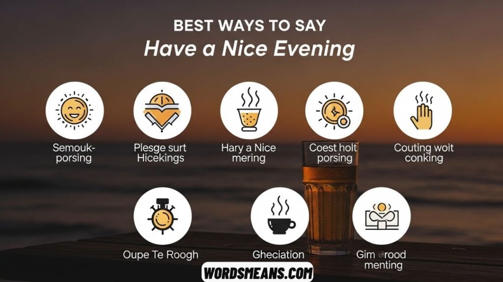 Best Ways to Say Have a Nice Evening