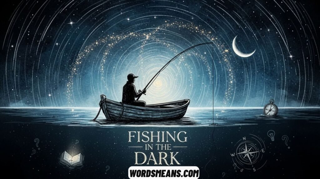 Fishing in the Dark – Its Meaning