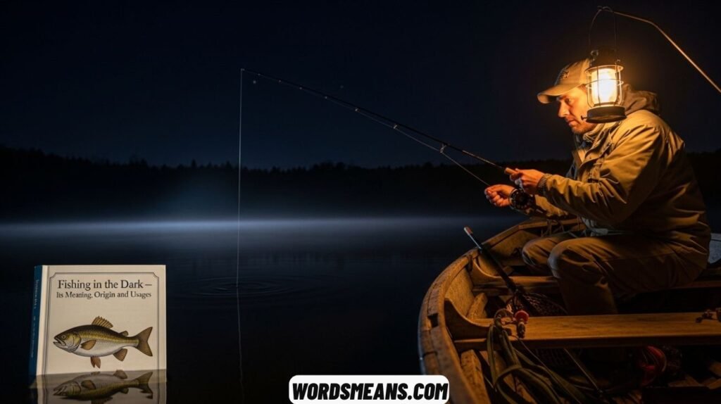Fishing in the Dark – Its Meaning