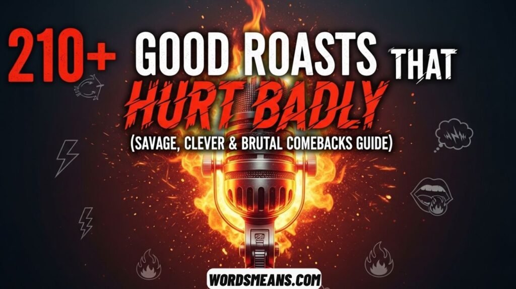Good Roasts That Hurt Badly