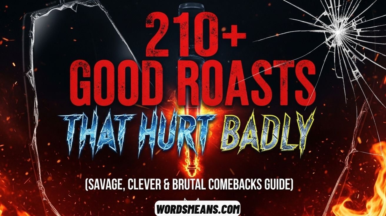 Good Roasts That Hurt Badly