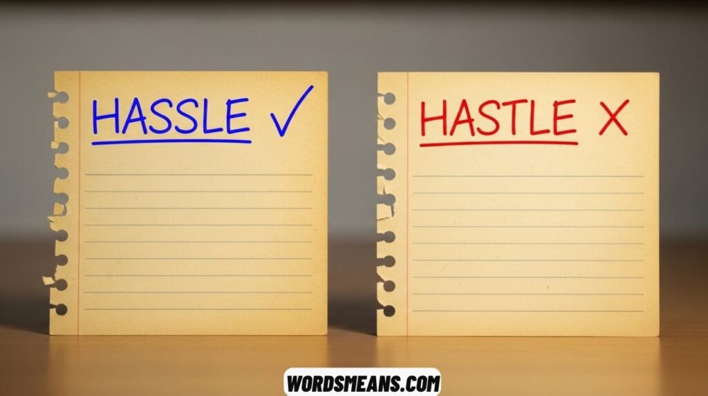 Hastle or Hassle