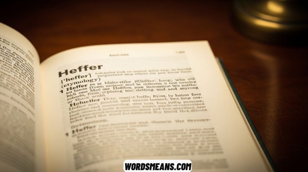Heffer Its Meaning
