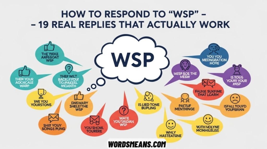 How to Respond to “WSP