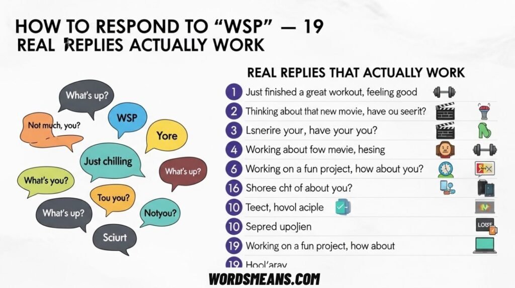 How to Respond to “WSP