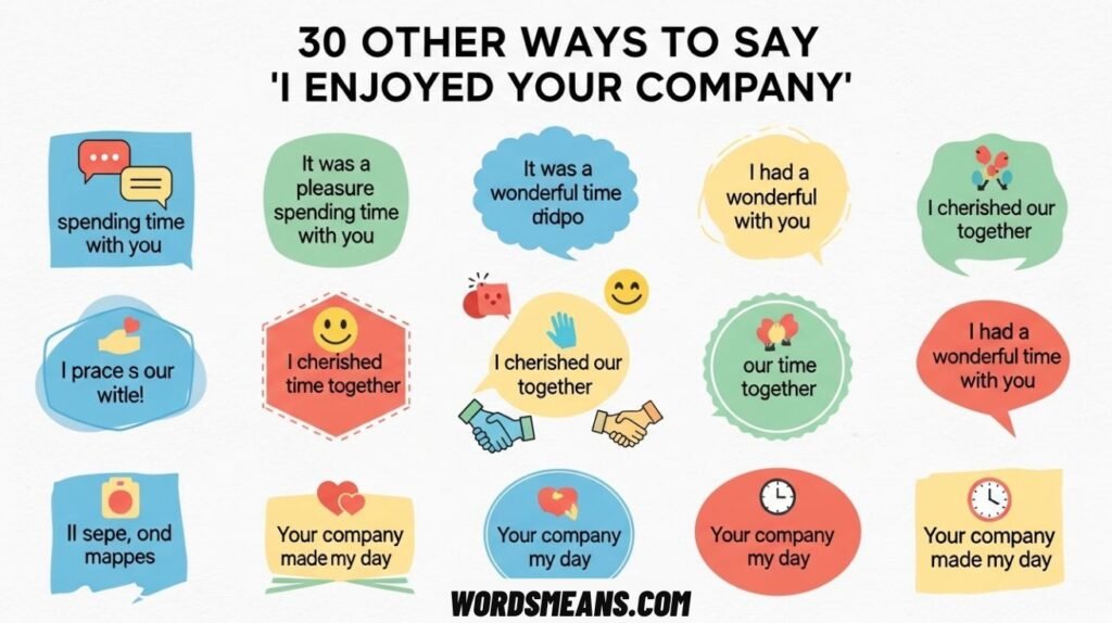 I Enjoyed Your Company