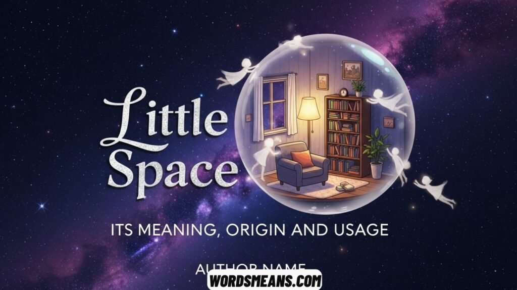 Little Space Its Meaning