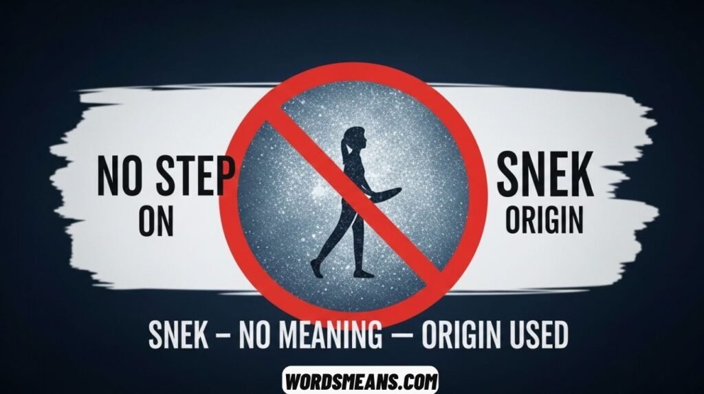 No Step on Snek Its Meaning