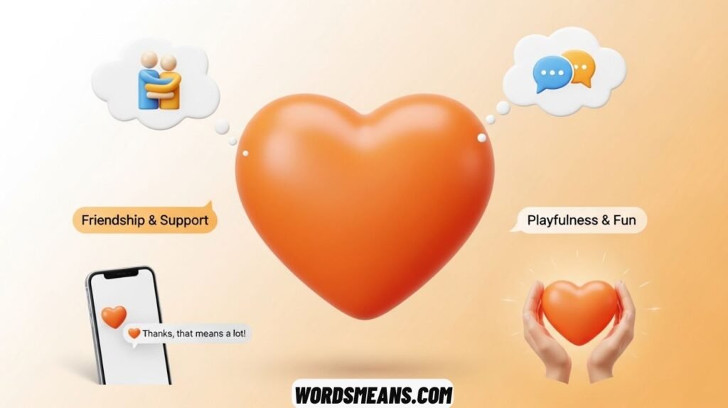 Orange Heart Emoji Meaning and Its Responses