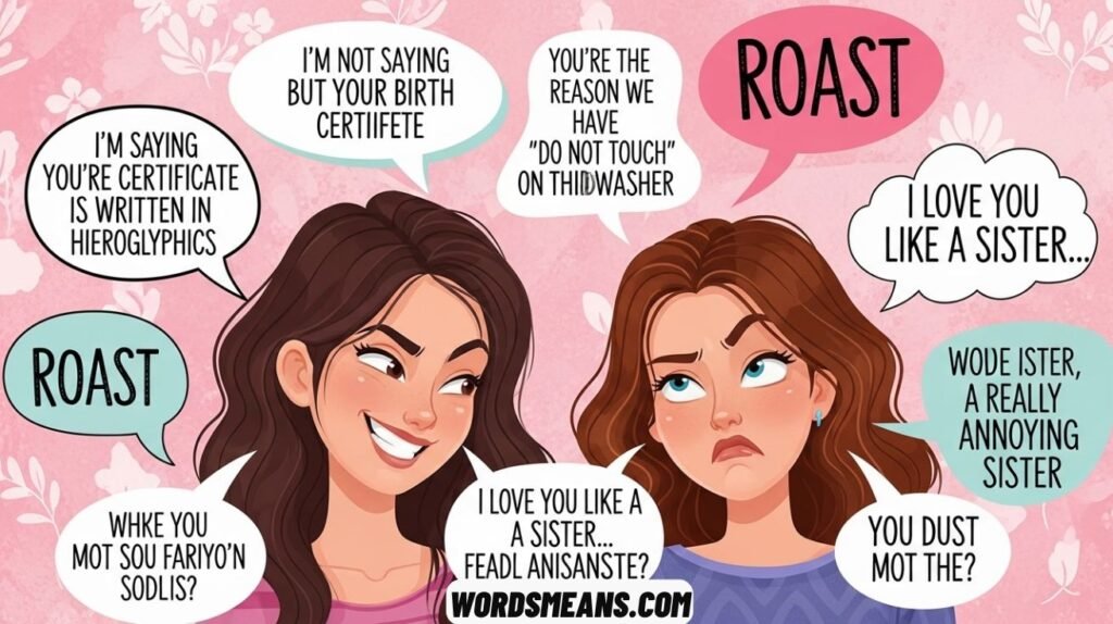 Roasts to Say to Your Sister