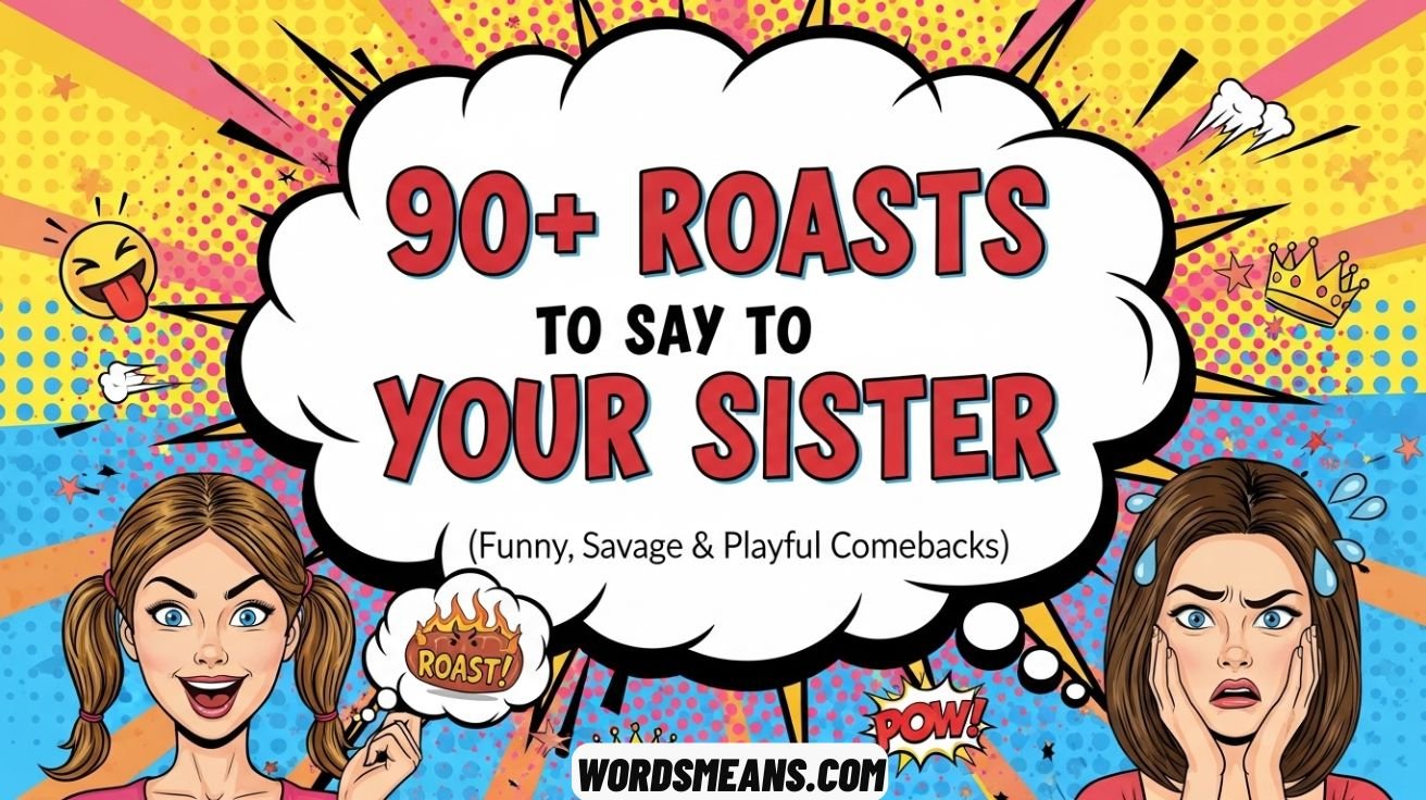 Roasts to Say to Your Sister