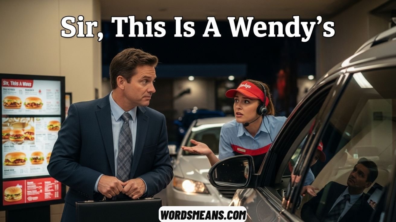 Sir This Is A Wendy’s – Its Meaning