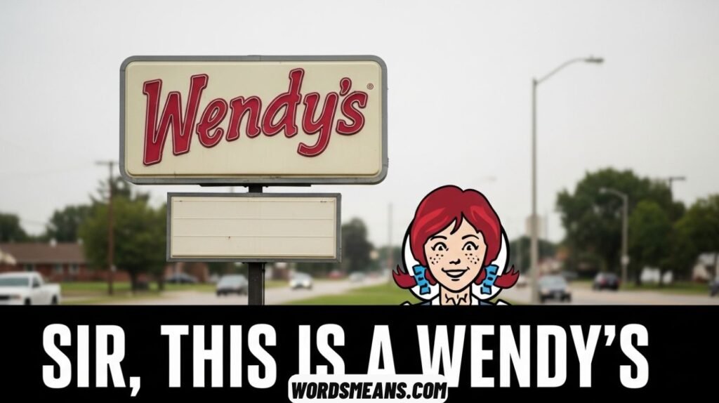 Sir This Is A Wendy’s – Its Meaning