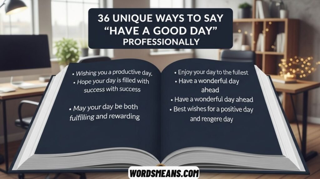Unique Ways to Say “Have a Good Day” Professionally