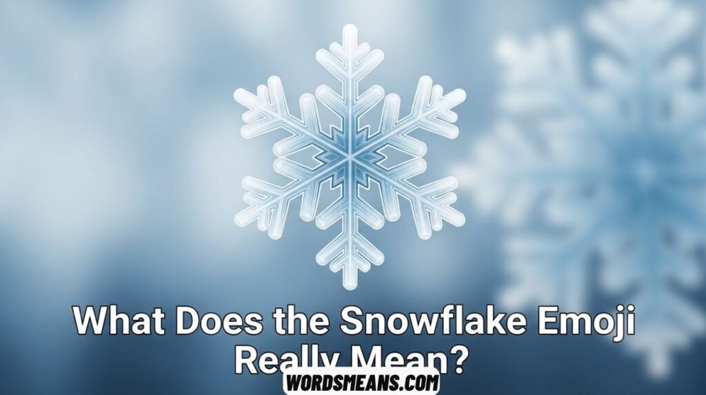 What Does the Snowflake Emoji Really Mean?