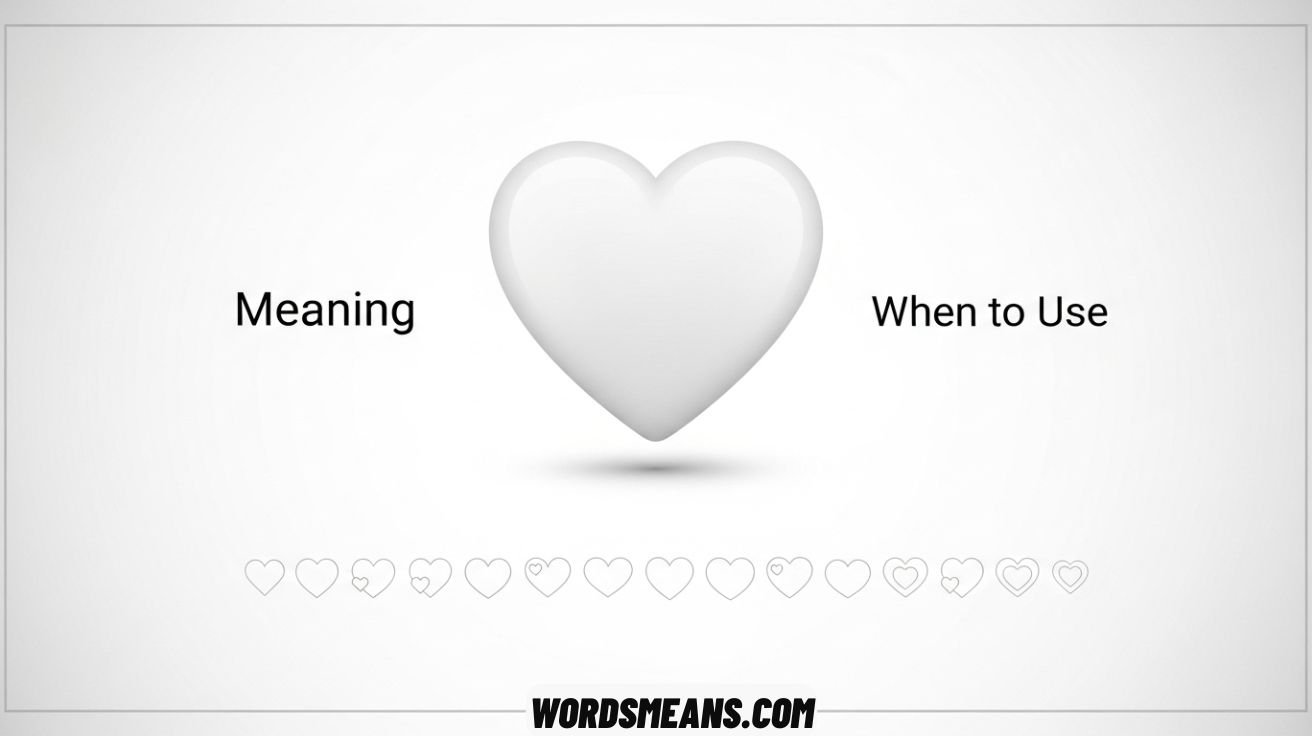White Heart Emoji Meaning and When to Use