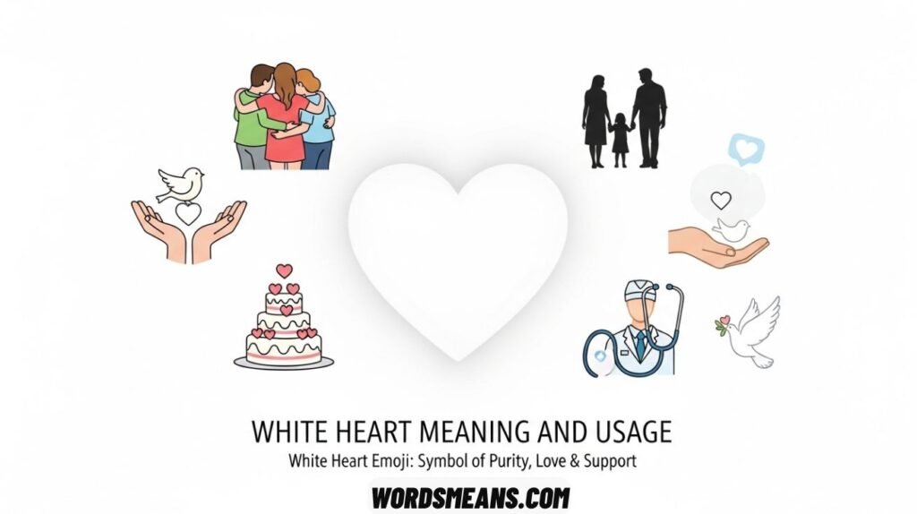 White Heart Emoji Meaning and When to Use