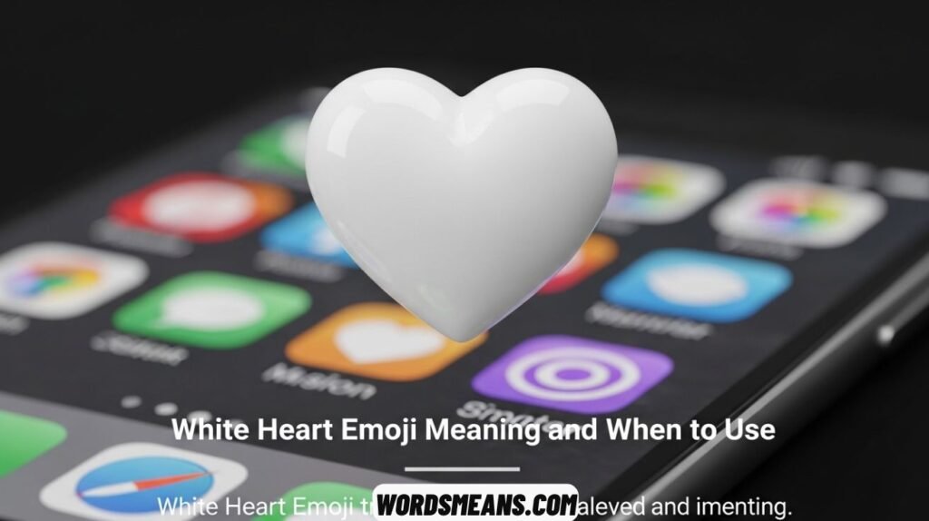 White Heart Emoji Meaning and When to Use