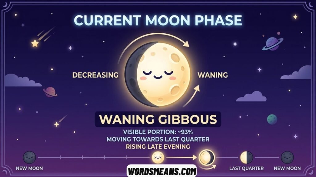 Current Phase of the Moon as an Emoji
