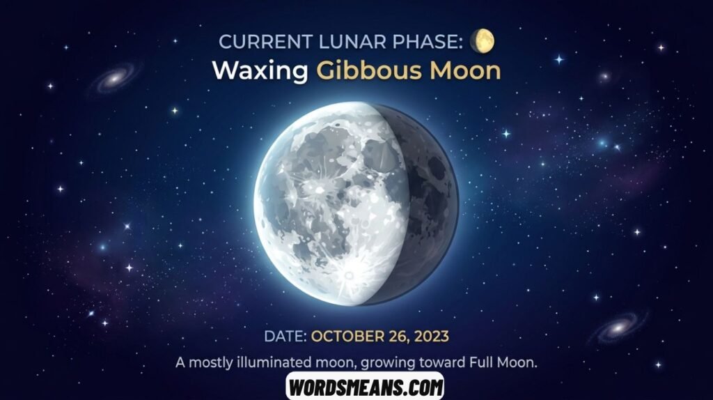 Current Phase of the Moon as an Emoji