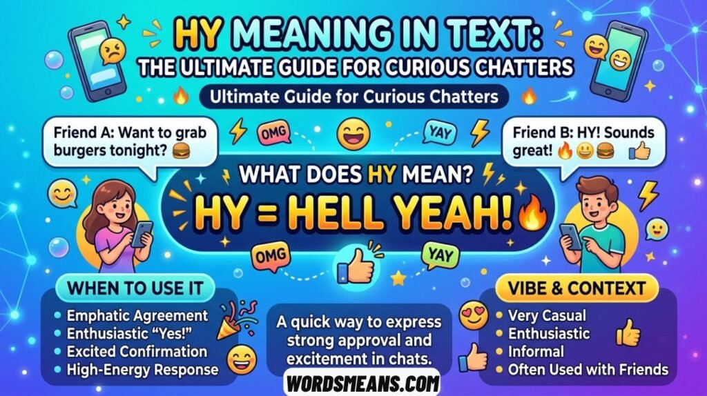 HY Meaning in Text