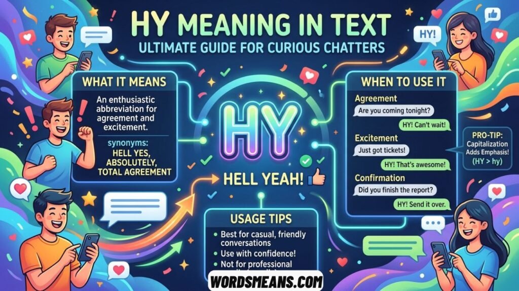 HY Meaning in Text