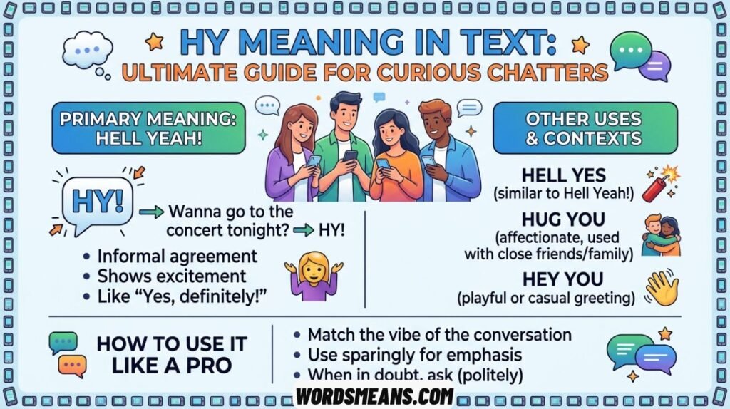 HY Meaning in Text