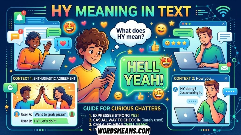 HY Meaning in Text