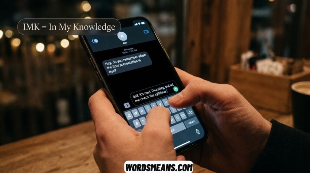 IMK Meaning in Text