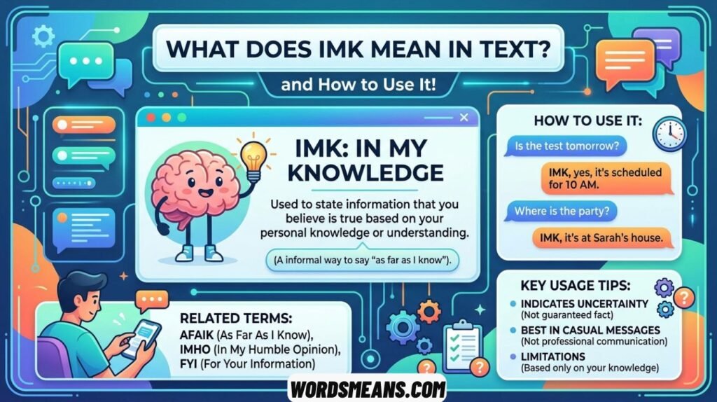 IMK Meaning in Text
