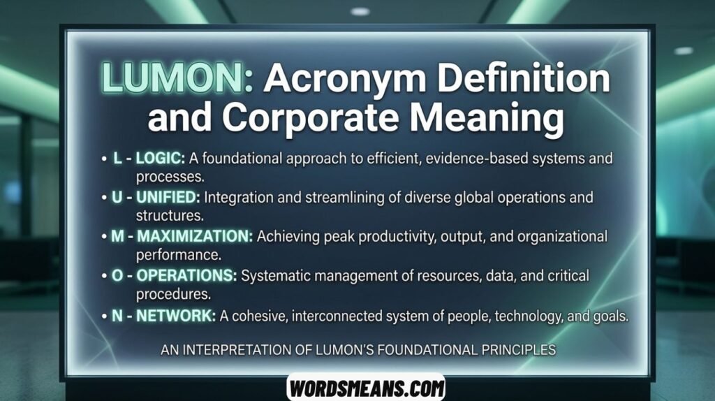Lumon Definition