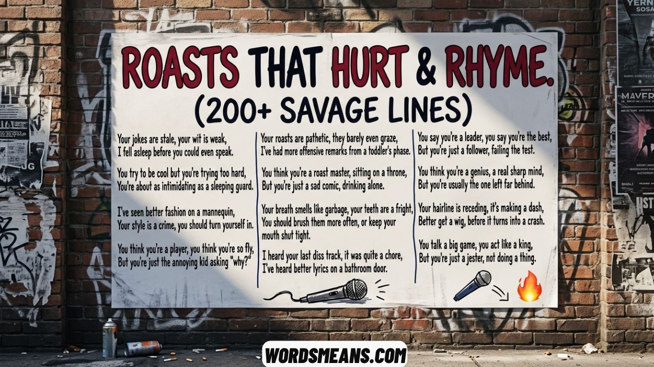 Roasts That Hurt
